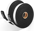 2 Rolls Weather Stripping Door Seal, 1''W x 3/8'' T Foam Tape Single Sided, Adhesive Closed Cell Weather Strip (Total 16 Feet Long)…