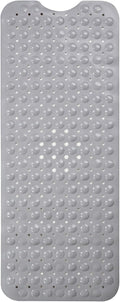 ENKOSI Large Non Slip Bathtub & Shower Mat - Extra Long 40 x 16 Inch, Anti Slip Bathmats for Bathroom Tub (40x16 Grey 1-Pack)
