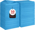 Orighty Cleaning Cloths, Shop Towels 50 Pack, Shop Rags Reusable, Microfiber Cleaning Rags Bulk for Cars, Multi-Purpose Lint Free Towels for Automotive, Mechanic, Kitchen, 11.5’’ x 11.5’’, Blue