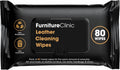 Furniture Clinic Leather Cleaning Wipes | 80 Count | Clean & Restore Leather & Vinyl Furniture, Handbags, Jackets, Car Seats, Interiors & More | Residue & Streak-Free | for Everyday Use
