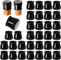 32 Pcs Chair Leg Protectors for Hardwood Floors, Silicone Felt Furniture Leg Cover Pad for Protecting Floors from Scratches and Noise, Smooth Moving, Large(Fit Round Diameter：1-5/16" to 2")
