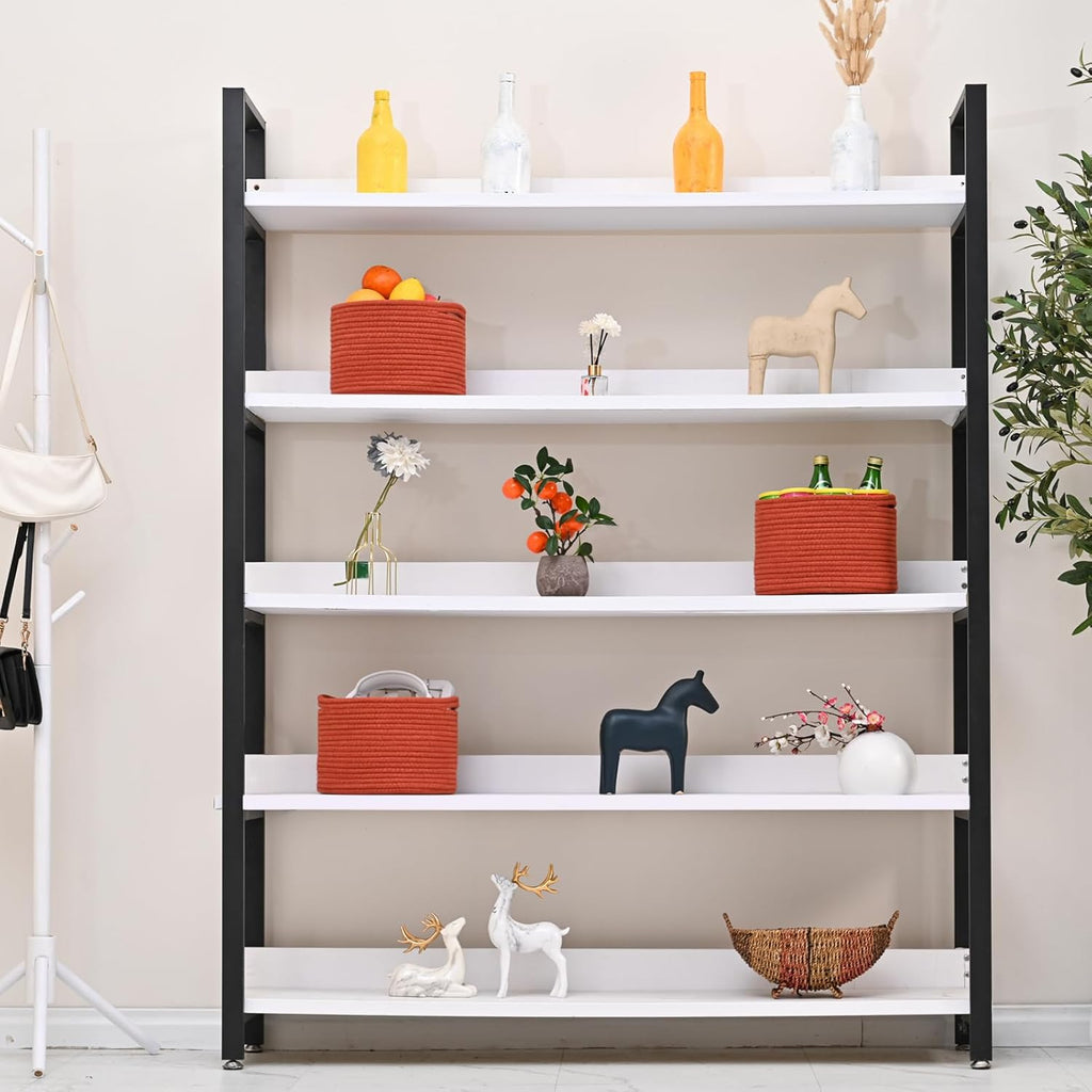 Small Storage Baskets for Organizing, Organizer Bins for Shelves, Small Woven Baskets for Storage, Red Baskets for Gifts, Organization Bins, Baskets for Decor, 9.7"×9.7"×7" (3 Packs) Brick Red