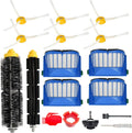 Replacement Parts Accessories Kit for iRobot Roomba 675 694 692 614 670 677 671 691 676 639 679 615 600 Series Robot Vacuum Attachment, 1 Front Caster Wheel,1 Bristle Brush, 6 Side Brush, 4 Filter