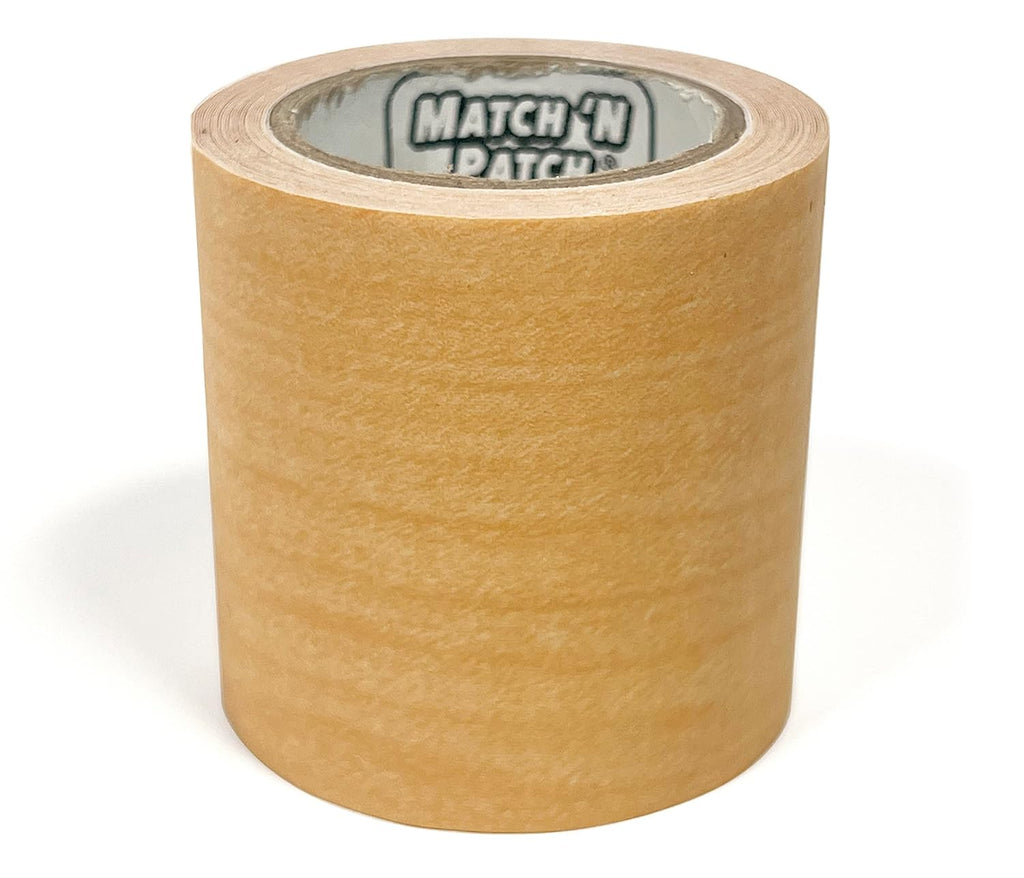 MATCH 'N PATCH Realistic Wood Grain Repair Tape - Durable Multi-Use Adhesive Tape for Furniture, Floors, Cabinets, Windows, Doors, RV, Home Decor & DIY Projects - Honey Maple, 2.25 inch x 15 feet