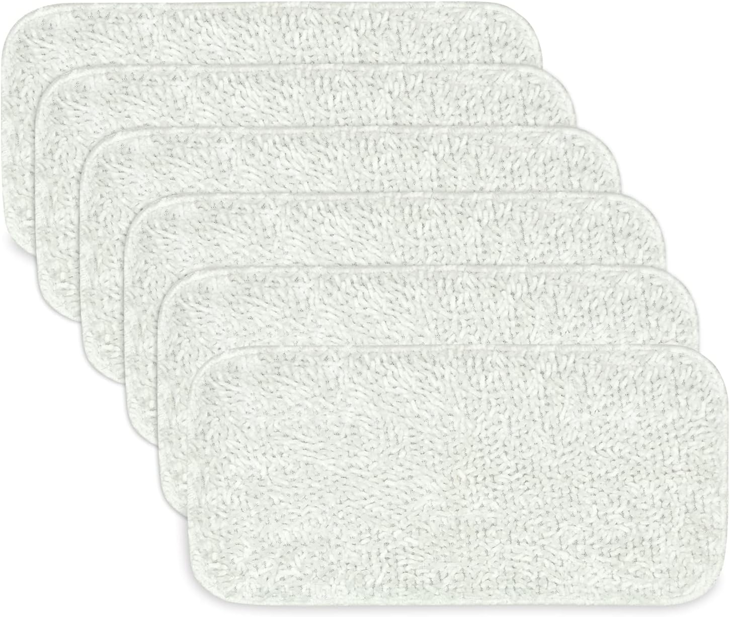 Sienna Luna Replacement Pads Microfiber Mop Pads Fit for Steamer Head SSM-3006 Series Hard Floor Mop Washable Durable Cloth Pads 6 Pack