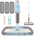 Spray Wet Mops for Hardwood Floor Cleaning - MEXERRIS Microfiber Dust Mop with Spray 3X Reusable Washable Pads Hard Wood Floor Mops Commercial Home Use for Laminate Wood Tiles Hardwood