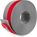 Weather Stripping Self Adhesive Door Draft Stopper Flexible Shower Door Bottom Seal Silicone Seal Strip for Sliding Glass Windows Side Gaps (Gray, 2 Inch Wide x 10 Feet Long)