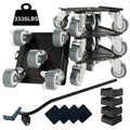 Furniture-Dolly-Furniture-Movers-with-5-Wheels, Furniture Sliders Large Size Carbon Steel Panel Lifter Tool for Moving Heavy Furniture, Furniture Dollies with 2 Brakes, Max Capacity 3335 Ibs