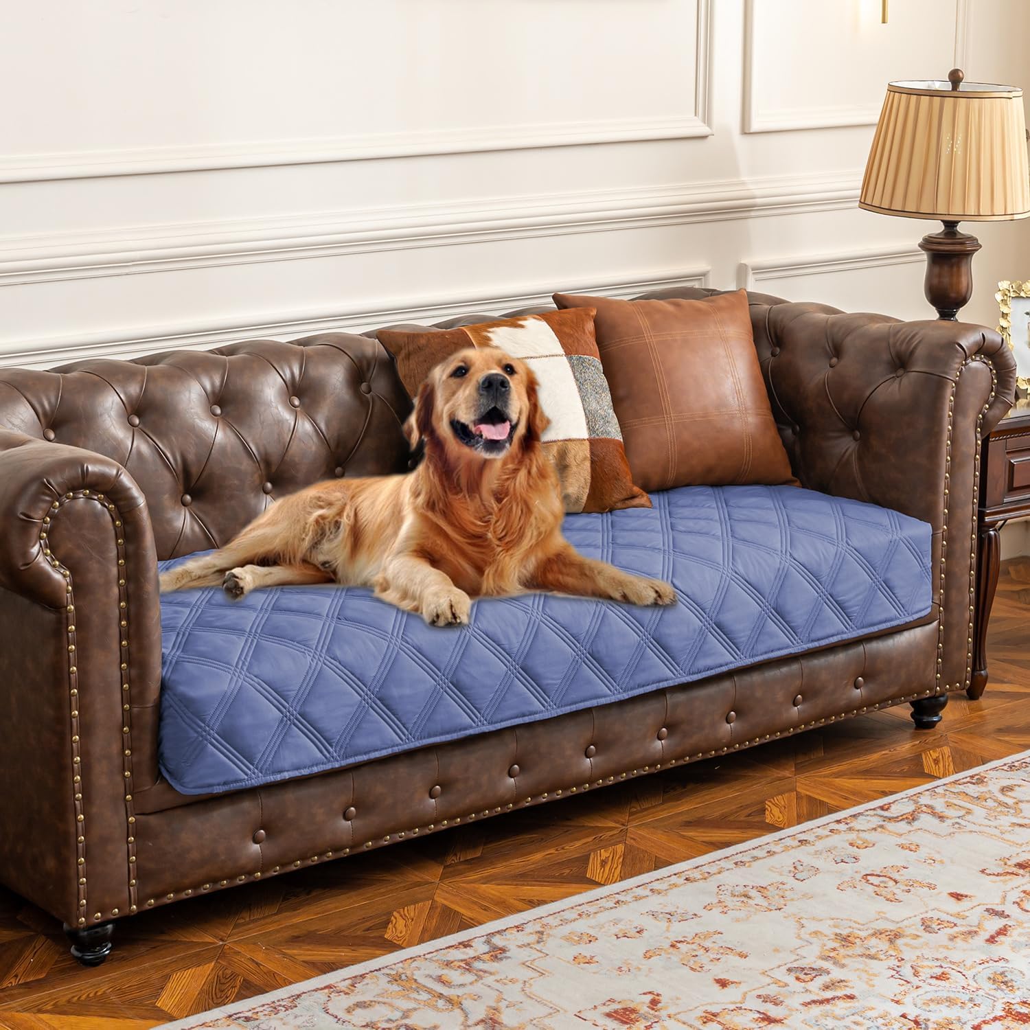 Ameritex Waterproof Dog Bed Cover Pet Blanket with Anti-Slip Back for Furniture Bed Couch Sofa