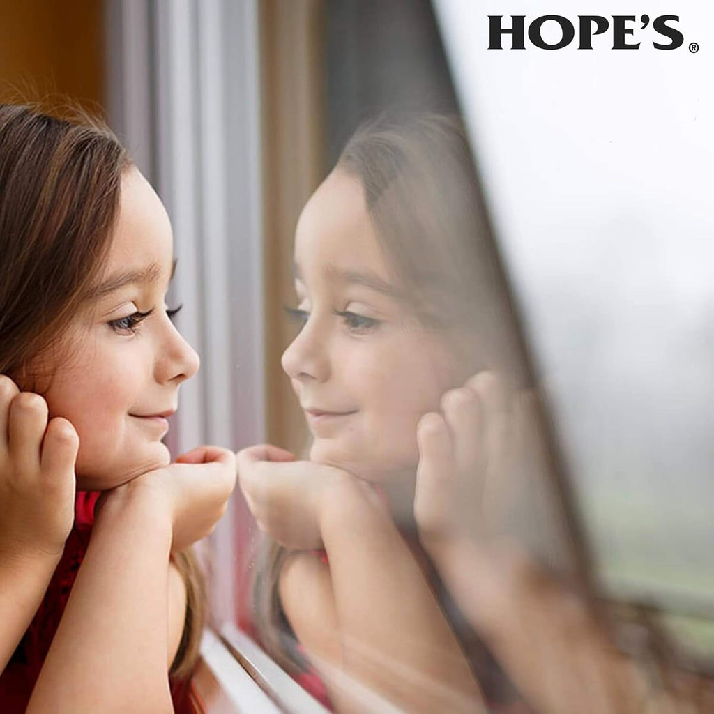 HOPE'S Perfect Glass Cleaner Spray, Streak-Free, Ammonia-Free Window, Mirror, Screen, and Shower Door Cleaner, Indoor and Outdoor Glass Surfaces, 32 Fl Oz, Pack of 1 With Microfiber Cloth