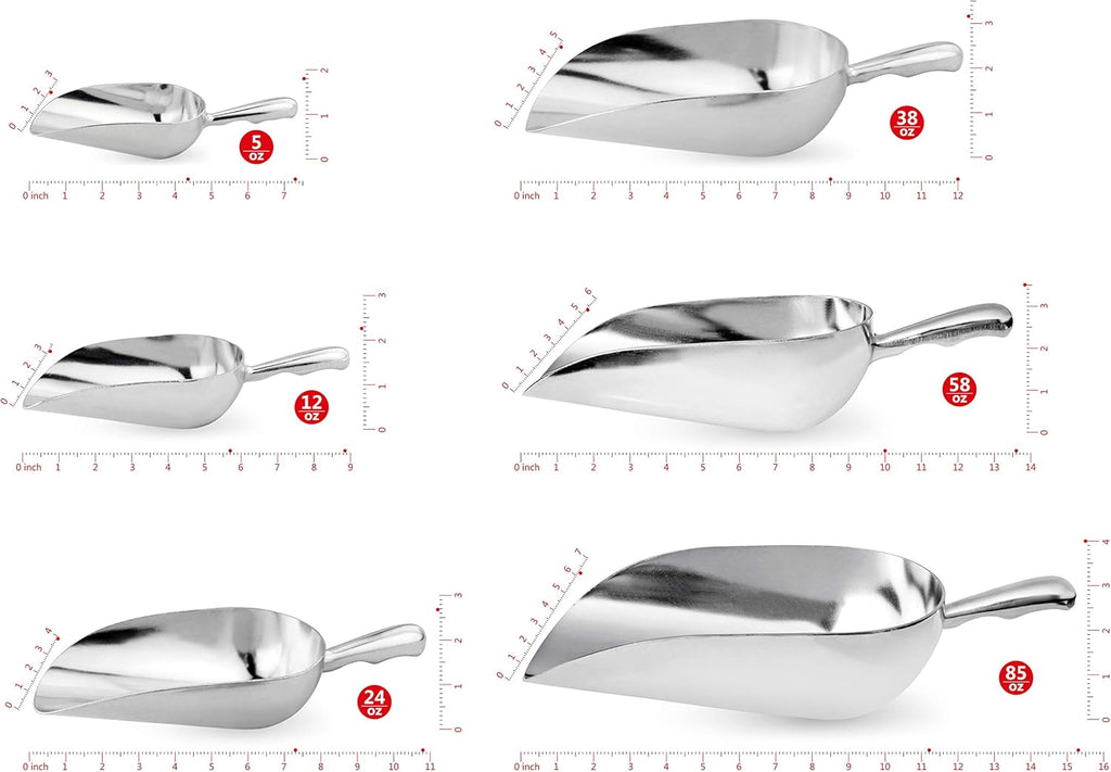 New Star 34585 Cast Aluminum Utility Scoop, 58-Ounce