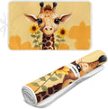 Funny Ironing Mat Portable Giraffe Ironing Pad for Steam Pressing on Tabletop or Bed,Heat Resistant Portable Quilting & Travel Blanket Ironing Board Alternative Cover