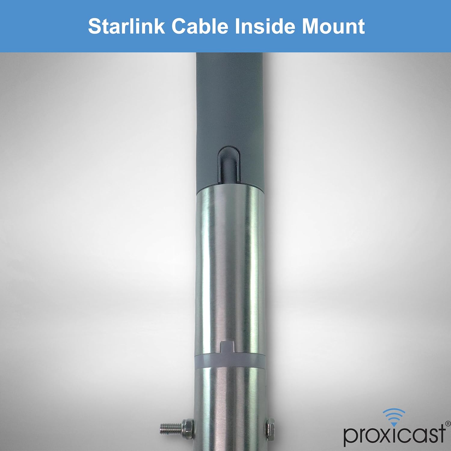 Proxicast Starlink Antenna Adapter for J-Max Antenna Mounts - Stainless Steel Coupler for V2 Rectangular Starlink Satellite Dish Antenna (ANT-800-SA1)