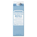 Dr. Bronner's Pure-Castile Liquid Soap Refill - Made with Regenerative Organic Certified Oils, 86% Less Plastic - 18-in-1 Uses, For Face, Body Wash, Hand Soap Refill & More - Baby Unscented, 32oz