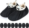 Frienda 8 Pairs Non Slip Reusable Shoe Covers Waterproof Boot Covers for Household Carpet Floor Protection Machine Washable (Medium)