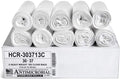 Aluf Plastics HCR-303713C High Density Star Sealed Coreless Roll Bags, 30 gal, Polyethylene, 30" x 37", Clear (Pack of 500)