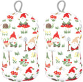 MÜkitchen Premium Microfiber Sponge Set for Dishes and Cleaning, 2 Pack, Printed (Gnomes)