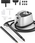 Steamer for Cleaning, Aspiron Multipurpose Portable Canister Steamer with 21 Accessories, Chemical-free, Steam Cleaner Carpet and Upholstery Floors Car Kitchen Tiles, 1.5L Capacity