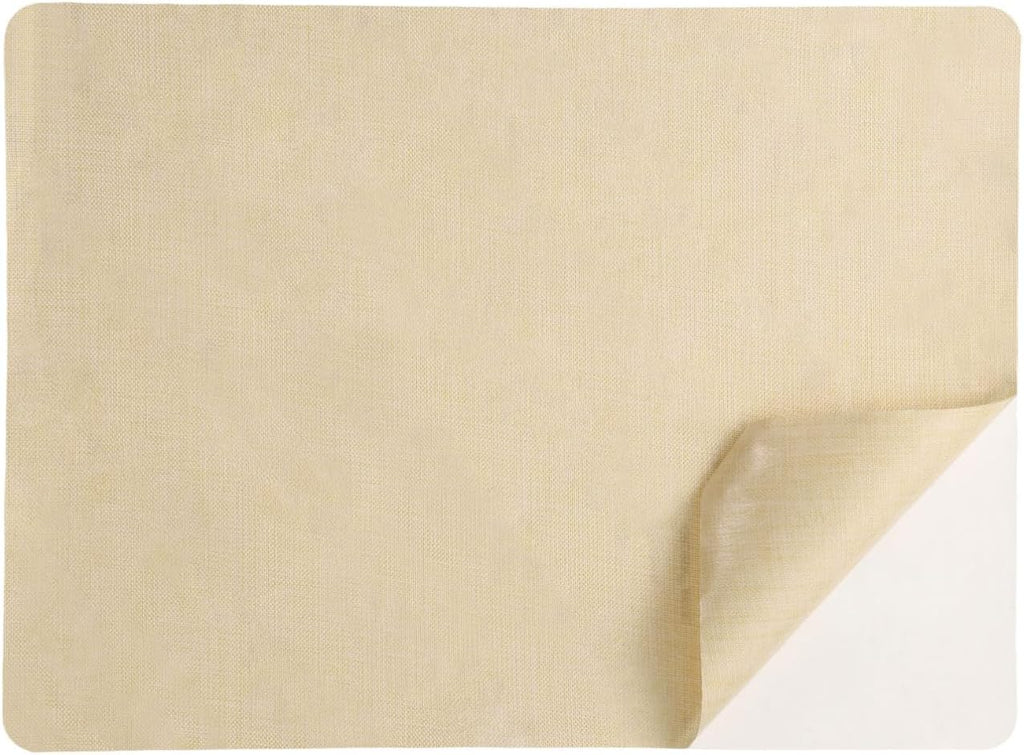 PATIKIL Linen Repair Patch, 8 x 11 Inch Self-Adhesive Linen Fabric Repair Patches for Sofa Couch Clothes Handbag Tents Car Seats Furniture, Light Beige