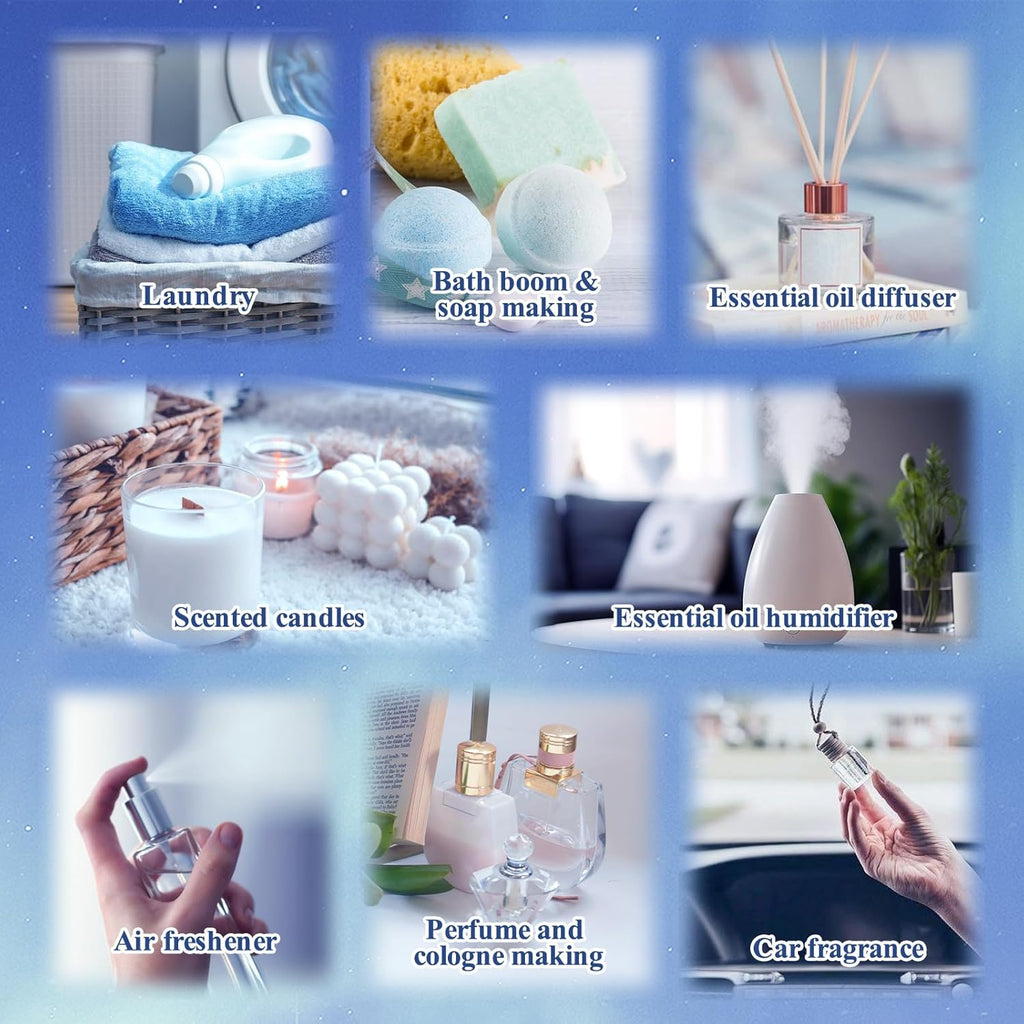 Relax Diffuser Oil, Eessential Diffuser Oil for Home, Humidifiers, Candle Making, Aromatherapy - Stress Relief, Calm Down, Tranquil, Meditate, Unwind, Purify, 6x10ml