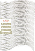 Glotoch Shelf Liners for Kitchen Cabinets, 12in x 20FT Non-Adhesive Liners for Shelves,Non Slip Waterproof Contact Paper for Drawers Pantry EVA Wire Shelf, White and Beige Herringbone
