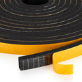 10 Feet Weather Stripping Door Seal, 4" Wide X 1/16" Thick Door Seal Strip High Density Foam Tape Adhesive Strip for Door Soundproofing,Window Insulation (4" x 1/16" x 10FT,Black)