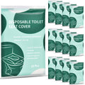 120 Pcs Disposable Flushable Paper Toilet Seat Covers Travel Supplies Essentials for Airplane, Public Restrooms, Bathroom, Hotels, Camping, Kids or Adults