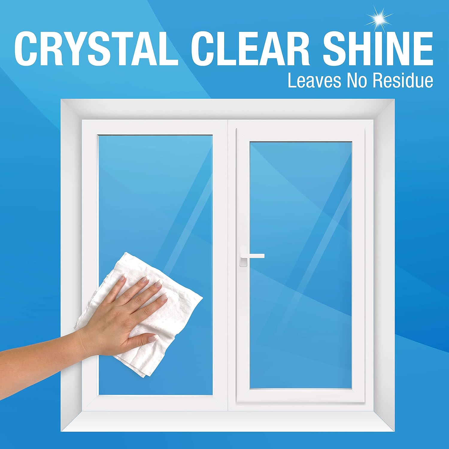 MiracleWipes for Glass, Disposable and Streak Free Cleaning Wipes for Mirrors, Windows, Kitchen, Home, and Auto- 30 Count