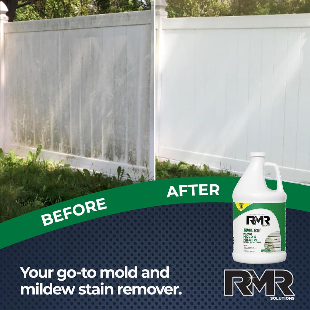 RMR-86 Instant Mold and Mildew Stain Remover Spray - Scrub Free Formula, 1 Gallon