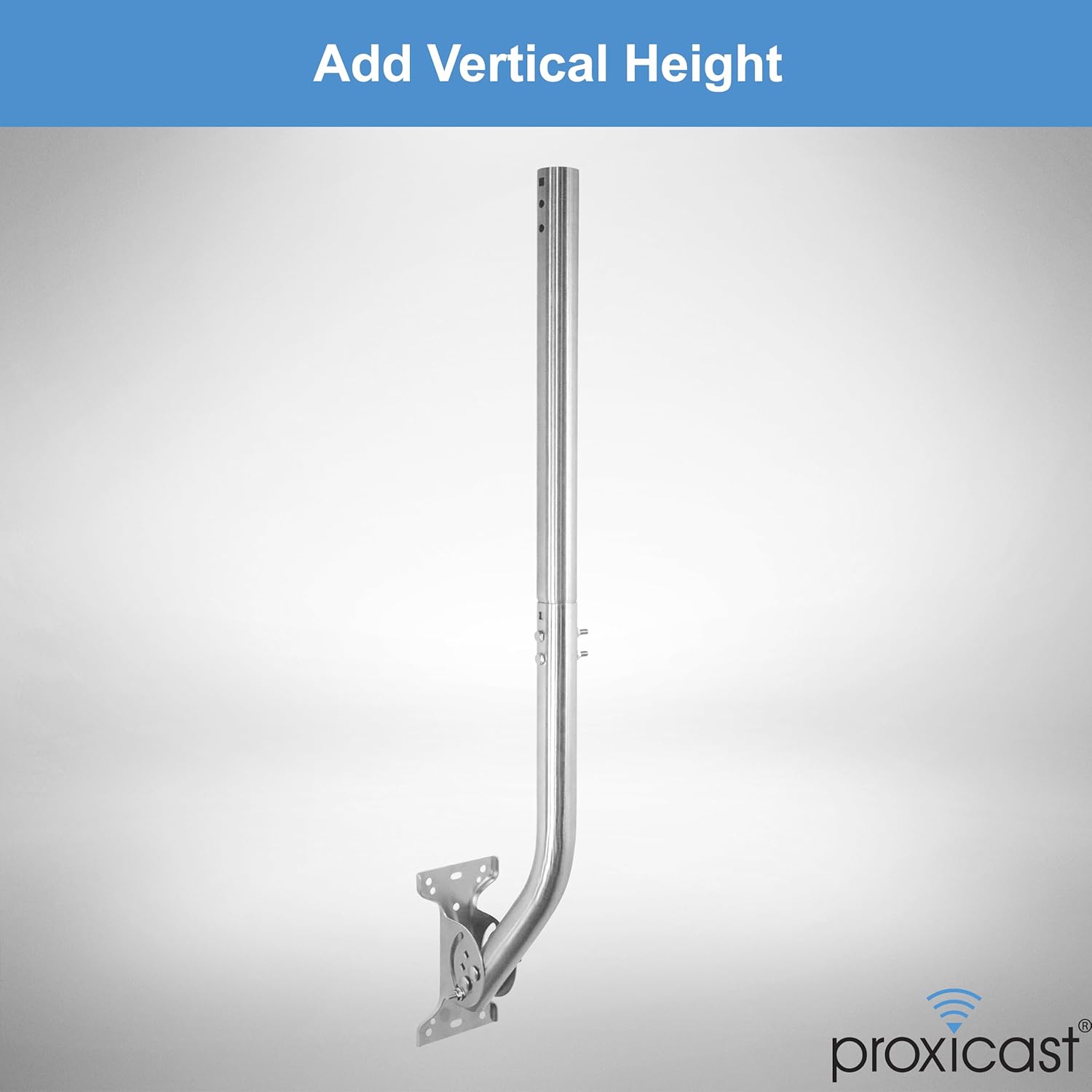 15 inch Stainless Steel Extension Pole for Proxicast J-Max Antenna Mounts (ANT-800-X15)