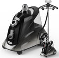 Steamer for Clothes, Jenaely 1500W Standing Garment Steamers, 35s Fast Heat-up, 80 Mins of Continuous Powerful Steam with 2.8L Water Tank, Pants Clip & Children's Clothing Hanger