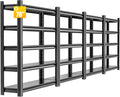 Garage Shelving Unit,4 Pieces78 HThickened Metal Shelving Units for Garage Storage Shelves Adjustable Shelves,5 Tier Industrial Shelving Shelf Metal Shelves for Storage for Warehouse Basement