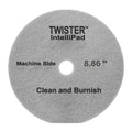 Diversey DD1231448 TASKI Twister Intellipad Diamond Coated Floor Machine Cleaning Pad, Made in USA, Burnish to High Super Gloss Finish, Grey/Brown, 8.86-inch (Pack of 2)