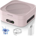 Air Purifiers for Home, TDBYWAE Air Purifier for Bedroom Up to 600 ft², H13 True HEPA Air Purifier for Pets Dust Dander Pollen Odor Smoke, with New Quiet Wind Wheel System, for Desk/Car/Travel（Pink）