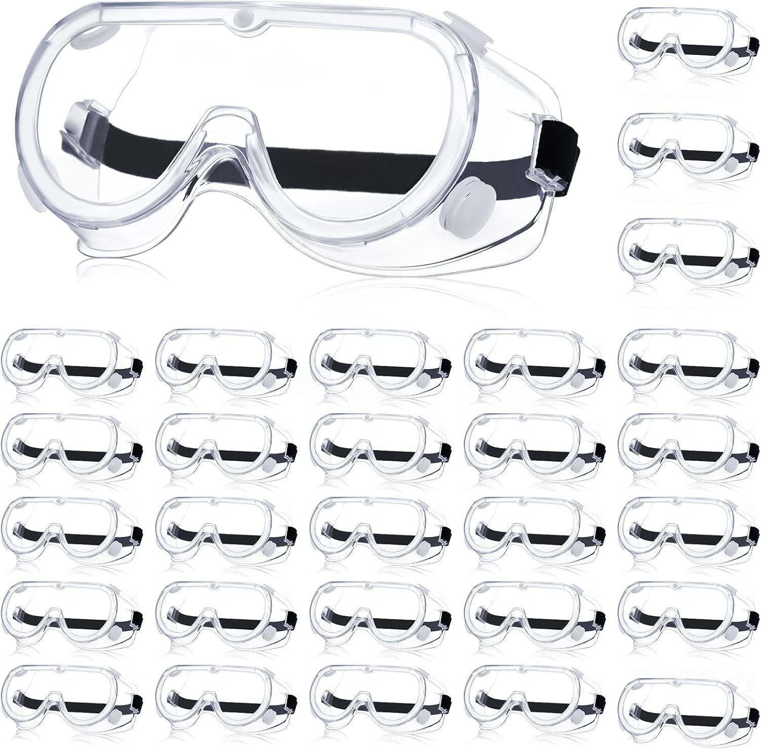 Yunsailing Protective Safety Goggles Lab Over Glasses Clear Anti Fog Eye Protection Goggles for Men Women