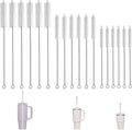 18Pcs Straw Cleaner Brush, Straw Cleaner with Extended Handle for Deep Cleaning, Straw Brushes for Drinking & Glass Straws – Reusable and Easy to Use