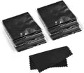 SEVENWELL 100pcs Jewelry Cleaning Cloth Black Polishing Cloth for Sterling Silver Gold Platinum Small Silver Polish 8x8cm