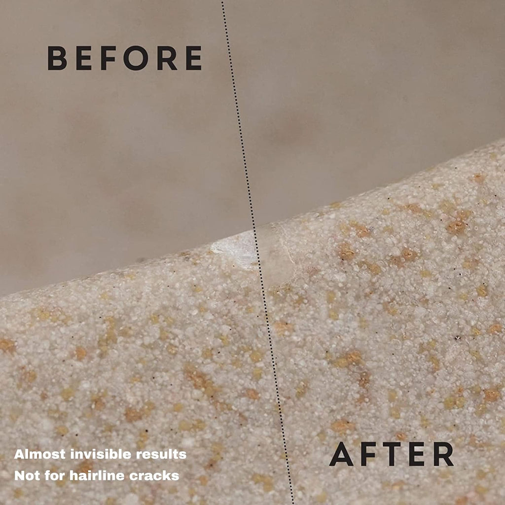 Granite, Marble & Stone Repair Kit - Fix Chips & Defects in Minutes | Restore Tiles & Countertops with Ease | for Quartz Corian Marble or Stone | Flawless Results Every Time | Repair Up to 20 Chips