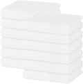 Homaxy 100% Cotton Waffle Weave Kitchen Dish Towels, Ultra Soft Absorbent Quick Drying Cleaning Towel, 13 x 28 Inches, 12-Pack, White