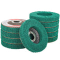 10Pcs 180 Grit Scour Flap Disc 4 1/2 Inch Angle Grinder Attachment Coarse Sanding Disc Paint Rust Remover Wire Brush Metal Polishing Wheel