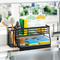 SWTYMIKI Sponge Holder for Kitchen Sink - 2 Tier Rustproof Sink Caddy with Instant Drying Stone, Removable Dish Brush Holder, Stainless Steel Kitchen Caddy for Coutertop Storage Accessories