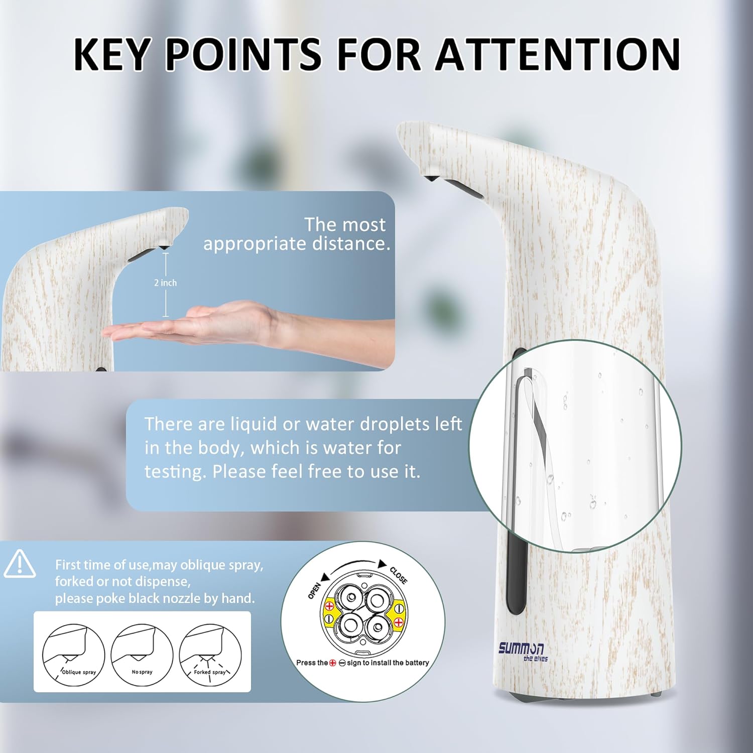 Automatic Soap Dispenser Touchless,400ML Hand & Dish Countertop Electric Liquid Dispenser with Sensor,4 Gear Adjustable Waterproof Battery Operated Kitchen Auto Soap Pump