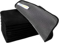 SINLAND Microfiber Dish Cloth for Washing Dishes Dish Washing Rags Best Kitchen Washcloth Cleaning Cloths Wash Cloths with Poly Scour Side 7.87Inchx7.87Inch 10 Pack Black