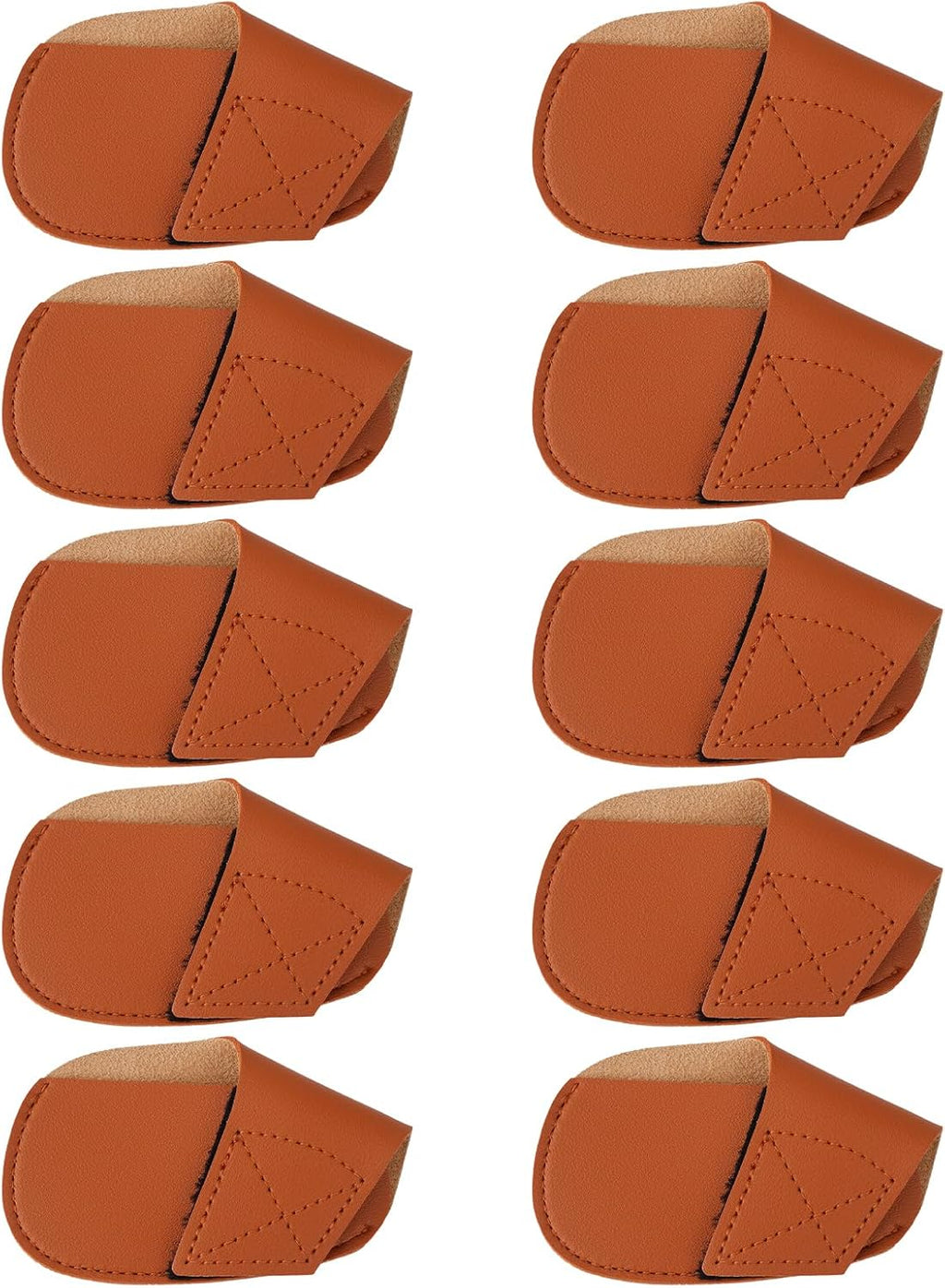 Andux 10Pack PU Golf Irons Club Head Covers Pouch Holder MT/PU03