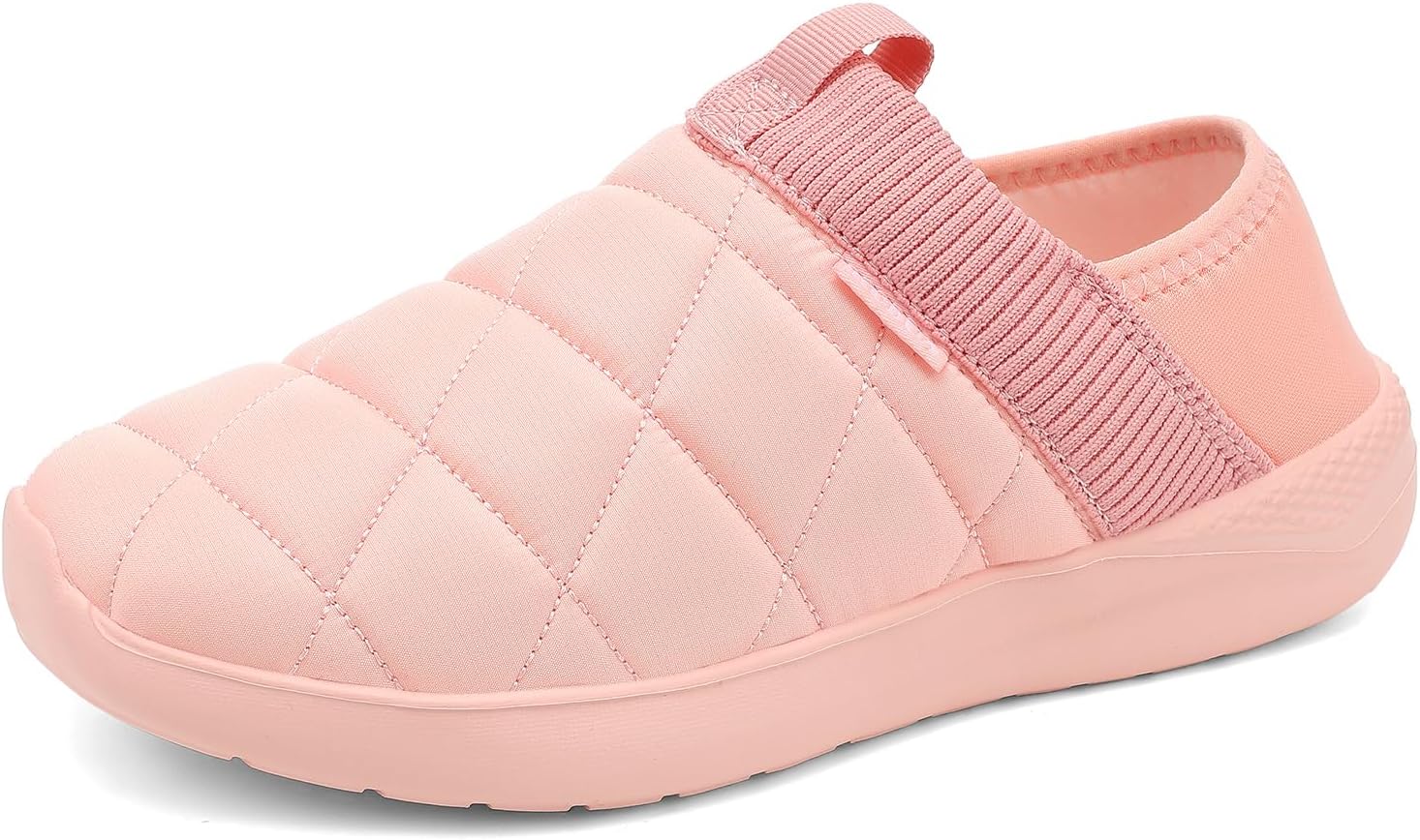 KUBUA Slippers for Men and Womens Indoor House Shoes Plush Slip on Outdoor Garden Loafers