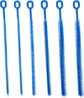 6pcs 12.4in Extra Long Straw Brushes for Stanley, 4 Diameters Full Bristles Coverage Straw Cleaner Brushes Reusable Cleaning Accessories for Tumbler Sippy Cup Bottle Tube(Blue)