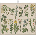 Vintage Color Plants Herbs Floral Microfiber Dish Drying Mat For Kitchen Countertop Absorbent Reversible Drainer Rack Pad 18 X 16 Inch