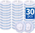 30 Count Disposable Toilet Brush Heads, Toilet Bowl Wand Refills for Toilet Cleaning, toilet scrubber refill，disposable toilet brush headrefills，Toilet Cleaning Sponges Heads for Bathtub, Floor, Drain