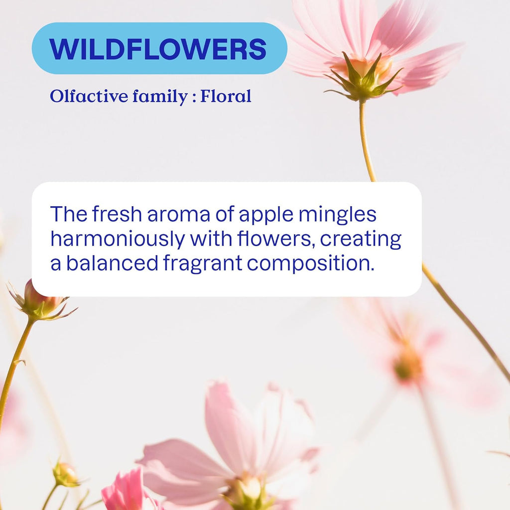 ATTITUDE Liquid Fabric Softener, Plant-Based & Vegan, HE Compatible, Naturally Derived, Wildflowers Scent, 80 Loads, 67.6 Fl Oz