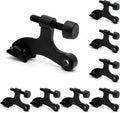 8 Pack Hinge Pin Black Door Stopper, Adjustable Heavy Duty Hinge Pin Door Stop with Black Rubber Bumper Tips